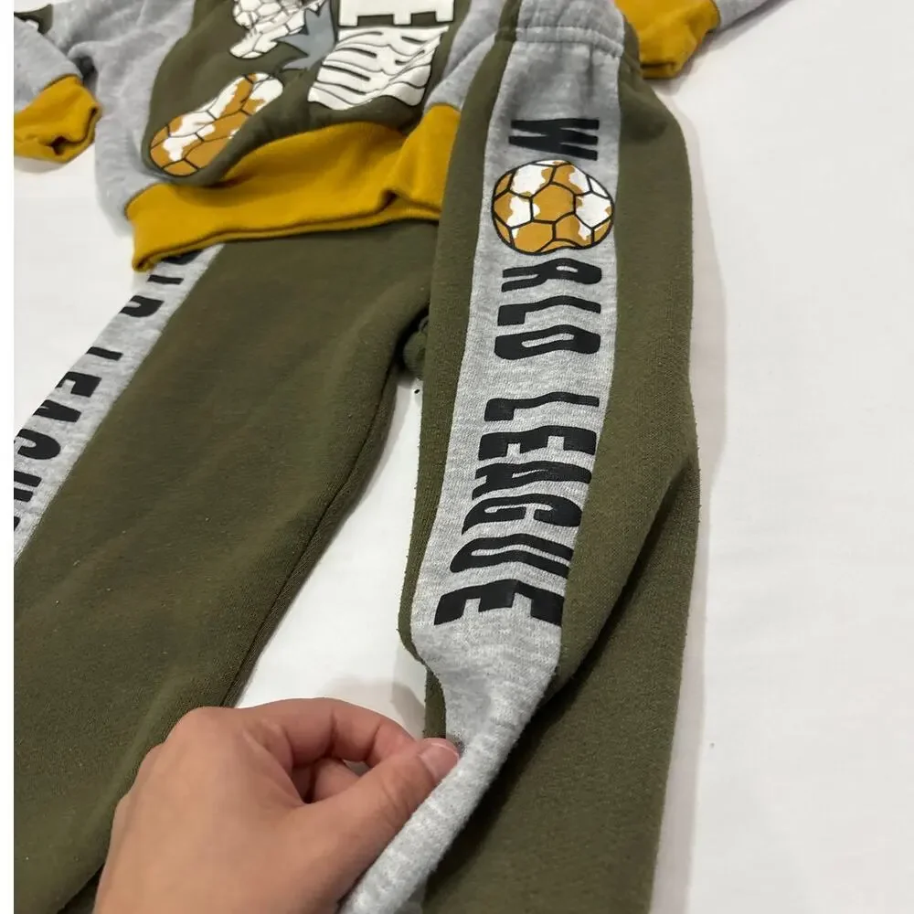 Star Trends Kids 18-24M Vintage Sports Soccer 2 Piece Outfit Retro Rare Cool Kid